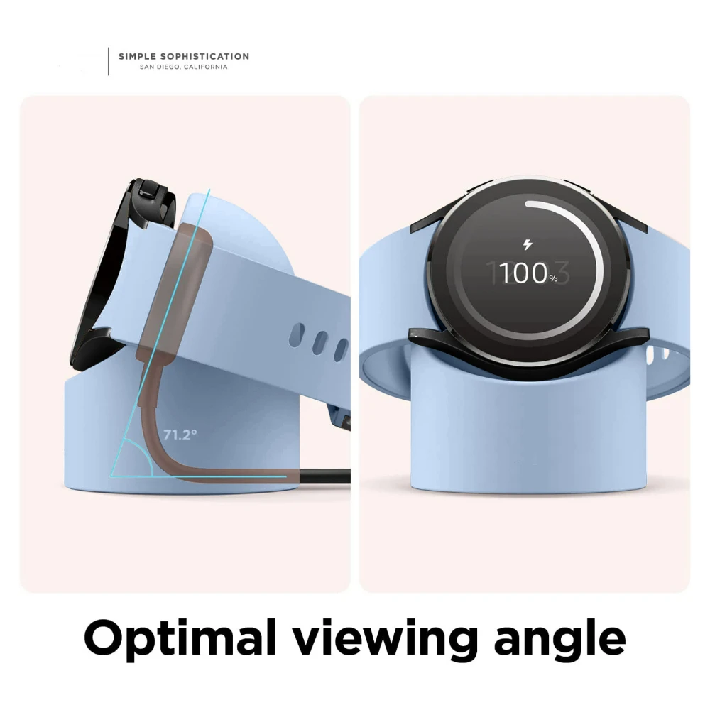 حامل شحن من السيليكون لساعة سامسونج جالاكسي ، حامل شحن ساعة ذكية ، بدون ملحقات شاحن ، 7 ، 6 ، 6 كلاسيك ، 4 ، 5 برو