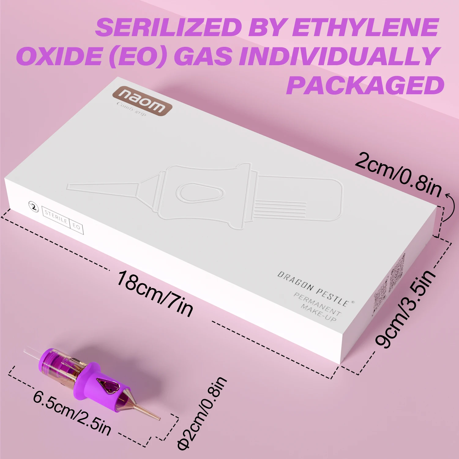 NAOM 10 ชิ้นเข็มแต่งหน้าถาวร RL RS Pro รอบทิ้ง PMU ฆ่าเชื้อความปลอดภัยเข็มสักสําหรับสักเครื่อง