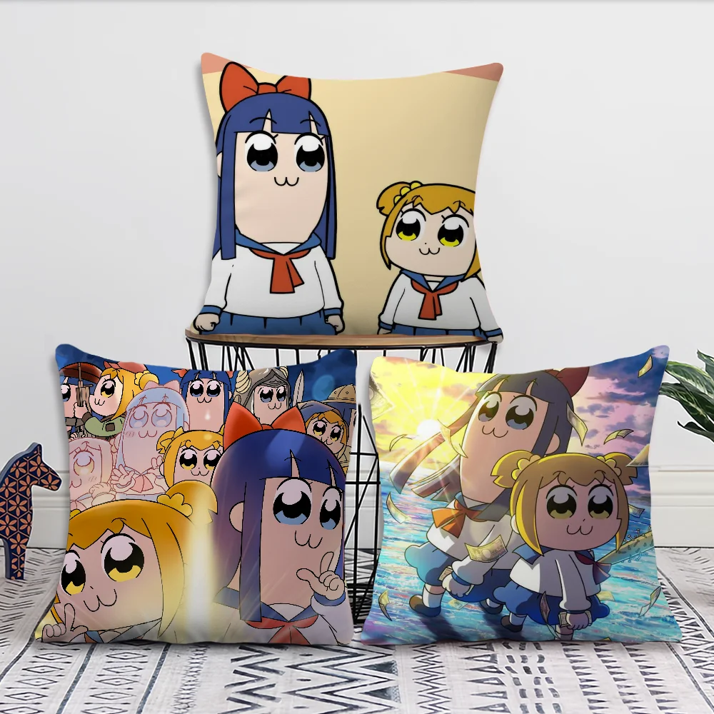 Cartoon P-Pop T-Team E-Epic Comfortable Decorative Cushion Cover Suitable for Home Living Room Sofa Room Decoration