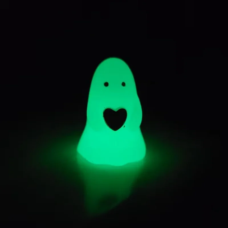 أصيص زهور الشبح الفوسفوري - يتوهج في الظلام لديكور الهالوين، زخرفة وعاء نبات كرتوني لطيف، هدية رائجة لديكور المنزل