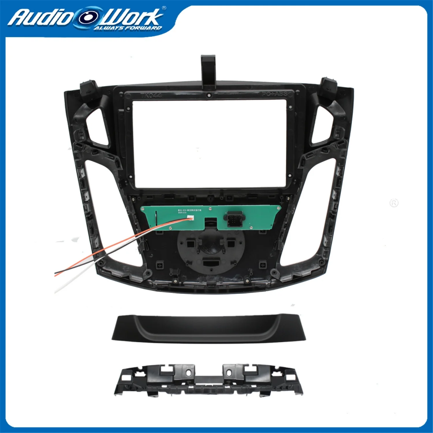 Autoradio MP5-Player Panel Blende 9 Zoll für Ford Focu 2din Stereo-Player installieren Surround-Panel Dash Kit GPS-Rahmen