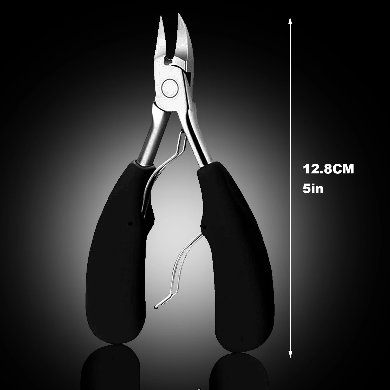 

Professional Grade Stainless Steel Ingrown Toenail Removal Kit - Pain Relief, Under Nail Cleaning - 6-Piece Set with Toe Nail Fi