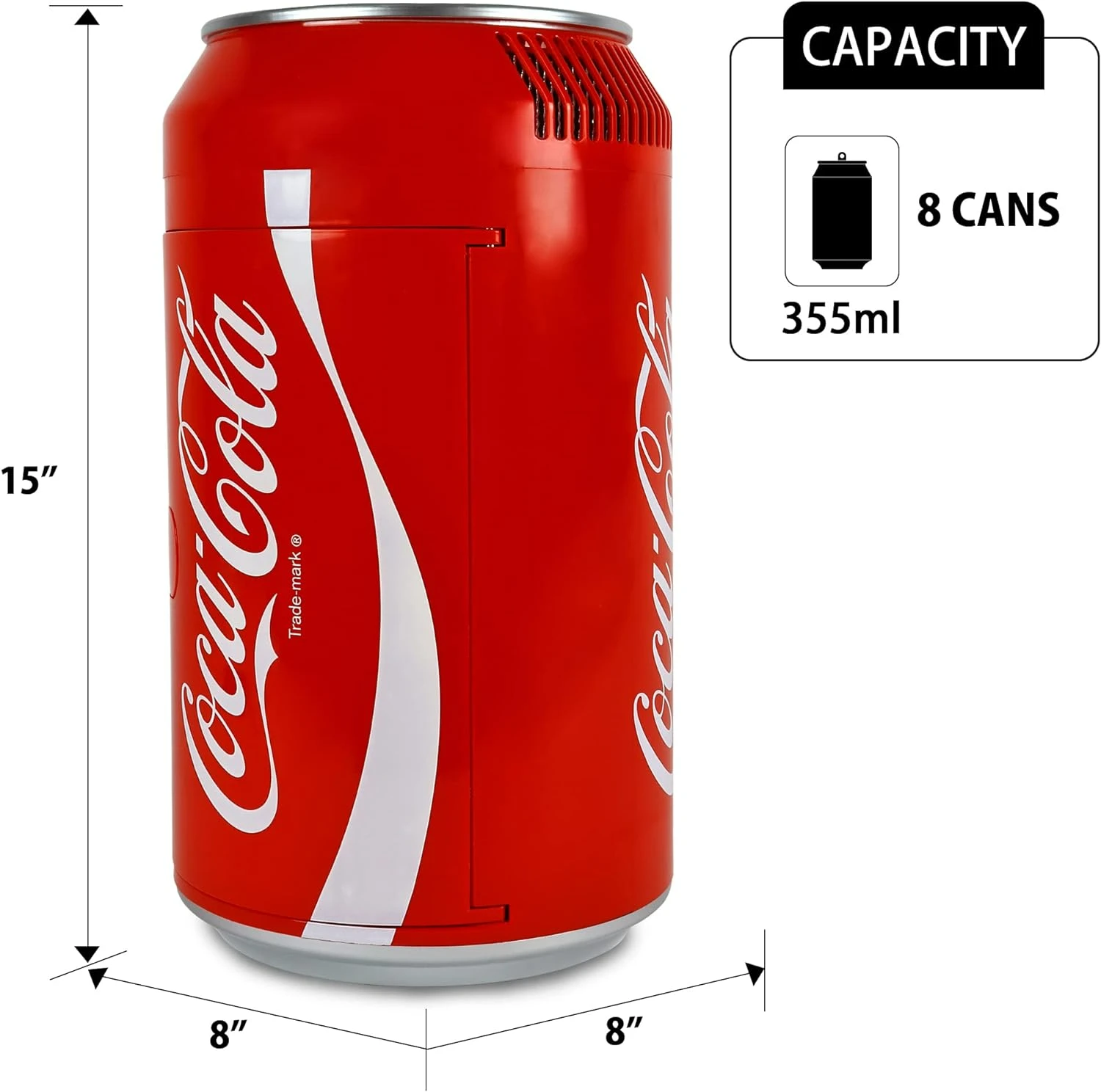 เทอร์โมอิเล็กทริกตู้เย็นขนาดเล็ก8กระป๋องความจุ5.4ลิตร/5.7สี่ตัวทำความเย็น AC DC/110โวลต์สำหรับห้องโดยสารเบียร์เครื่องดื่มของว่างผลิตภัณฑ์ดูแลผิว