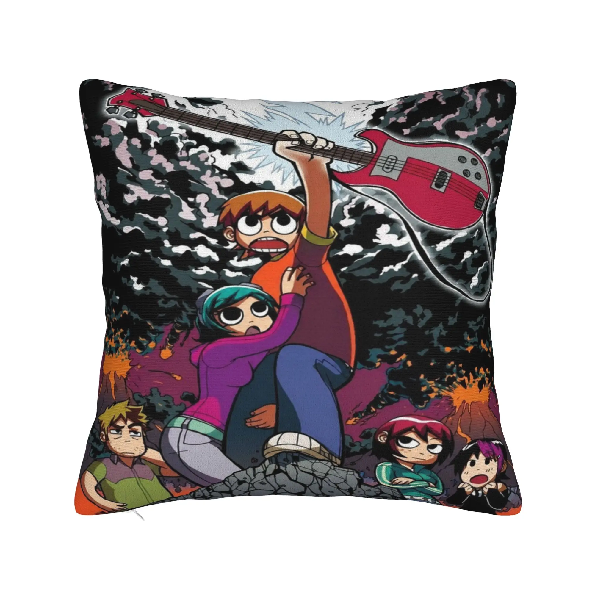 Scott Pilgrim vs. the World Printing Pillowcase Cushion Cover  Pillow Covers New Style Chair Decorations Square Multi Size