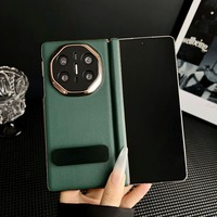 For Huawei Mate X6 Case Simple Frosted Solid Color Stand Skin-friendly Leather Cover For Huawei Mate X 6 Shockproof Bumper Funda