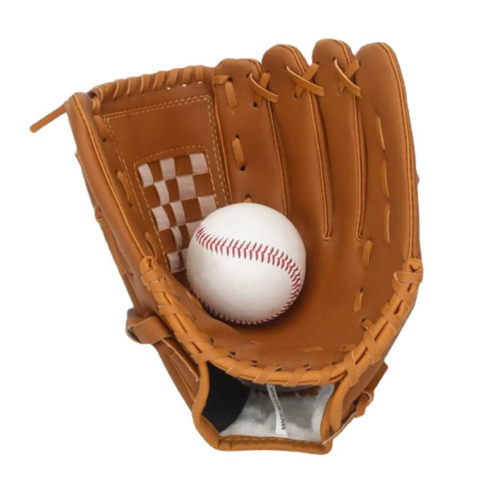 

Baseball Mitts Simple PU Leather Durability Professional Ergonomic Design Sport Baseball Glove for Youth Adult for Competition