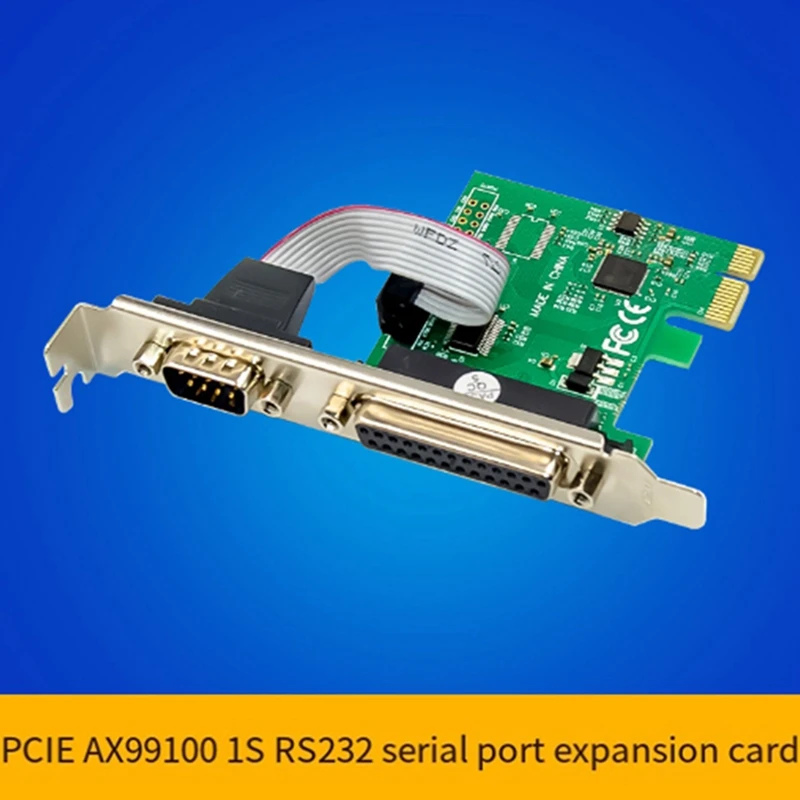 Expansion Card ST329 Pcie X1 AX99100 1S1P Industrial RS232+LTP Control Multifunction Convenient Expansion Card Durable