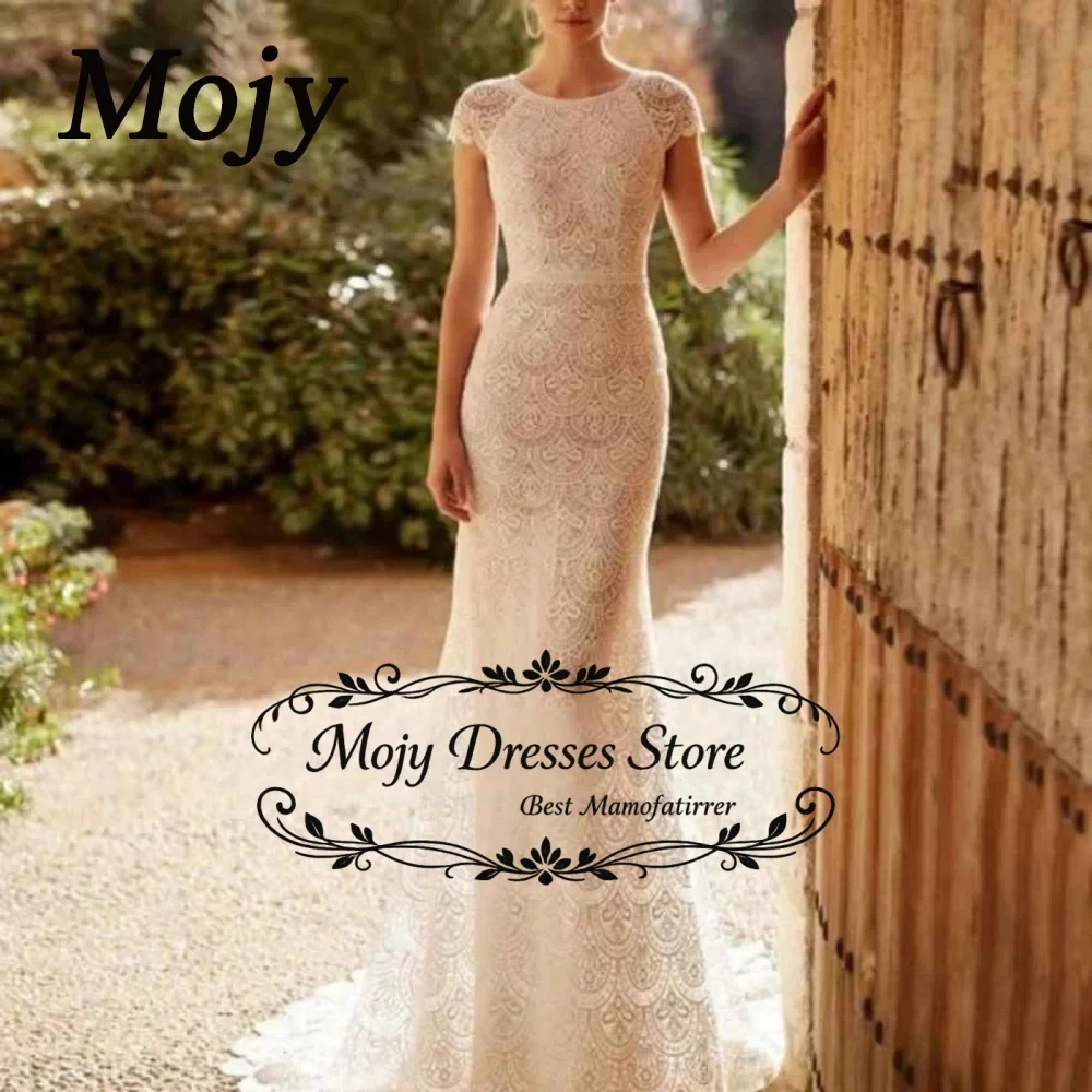 Mojy 2026 Mermaid Wedding Dresses for Ladies Elegant  Bridal Gowns with Lace Exquisite Sleeveless Vestidos De Novia