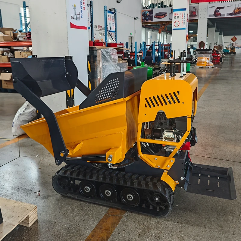 핫세일 크롤러 미니 덤퍼 디젤 엔진 미니 트랙 덤퍼 500kg 공장가 유압 미니 덤퍼 판매