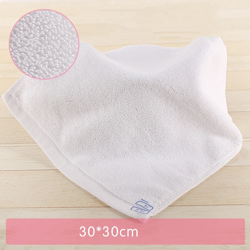 5pcs/lot Good Quality White Face Baby Towel 30*30CM Small Hand Towels Kitchen Hotel Restaurant Kindergarten Beauty Salon Towel