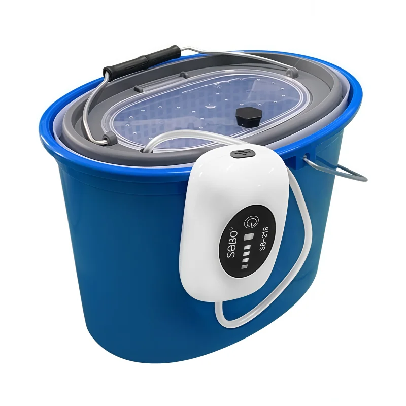 

Портативный синий ящик-ведро для удочек и снастей для морской рыбалки с лодки, ручной контейнер для живой наживки с системой аэрации