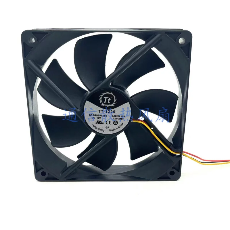 for Thermaltake tt-1225 12cm Desktop Computer CPU Water Cooled Matte Fan Ultra Silent 3-pin 3P Mute Quiet Case Cooling Fans
