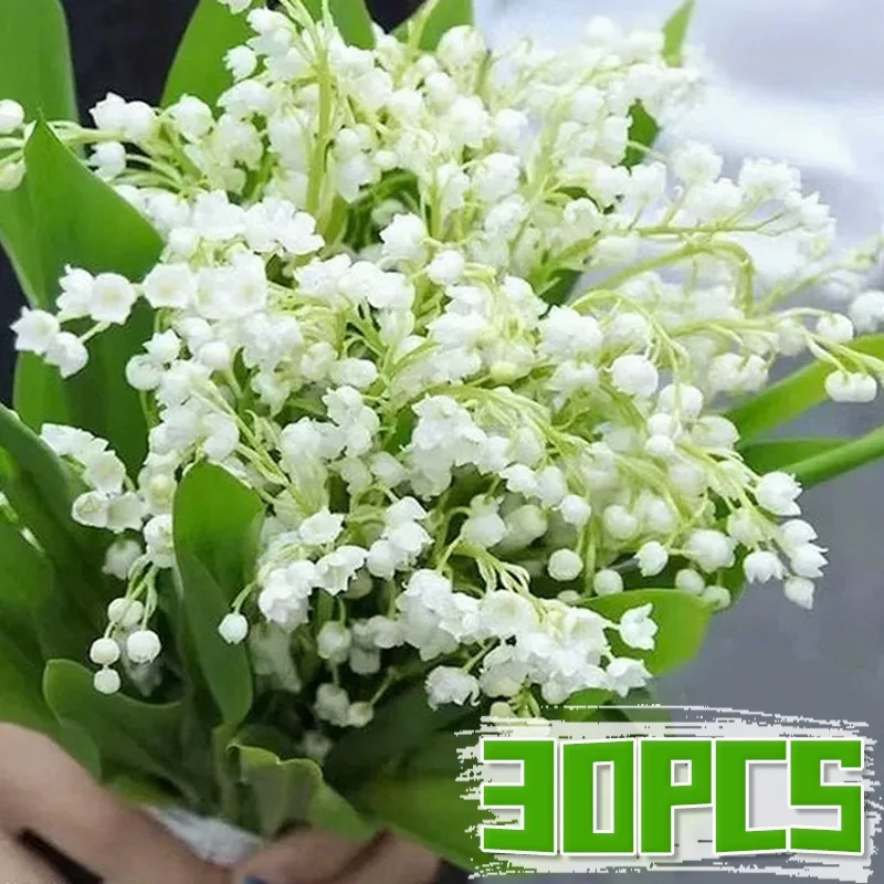 30/1pc Simulierte Lily Valley Orchidee Blume Künstliche Glocke Blume Kunststoff Blume Hochzeit Bouquet Hause Vase Tisch Party Dekoration