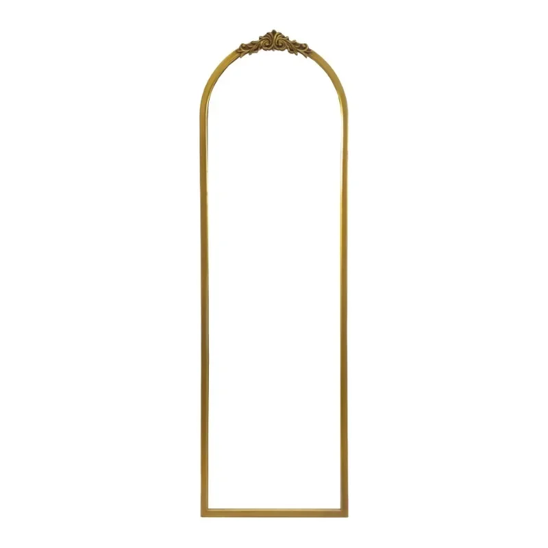 

European full-length mirror, full-length mirror for home use, French retro clothing store, fitting mirror, baroque