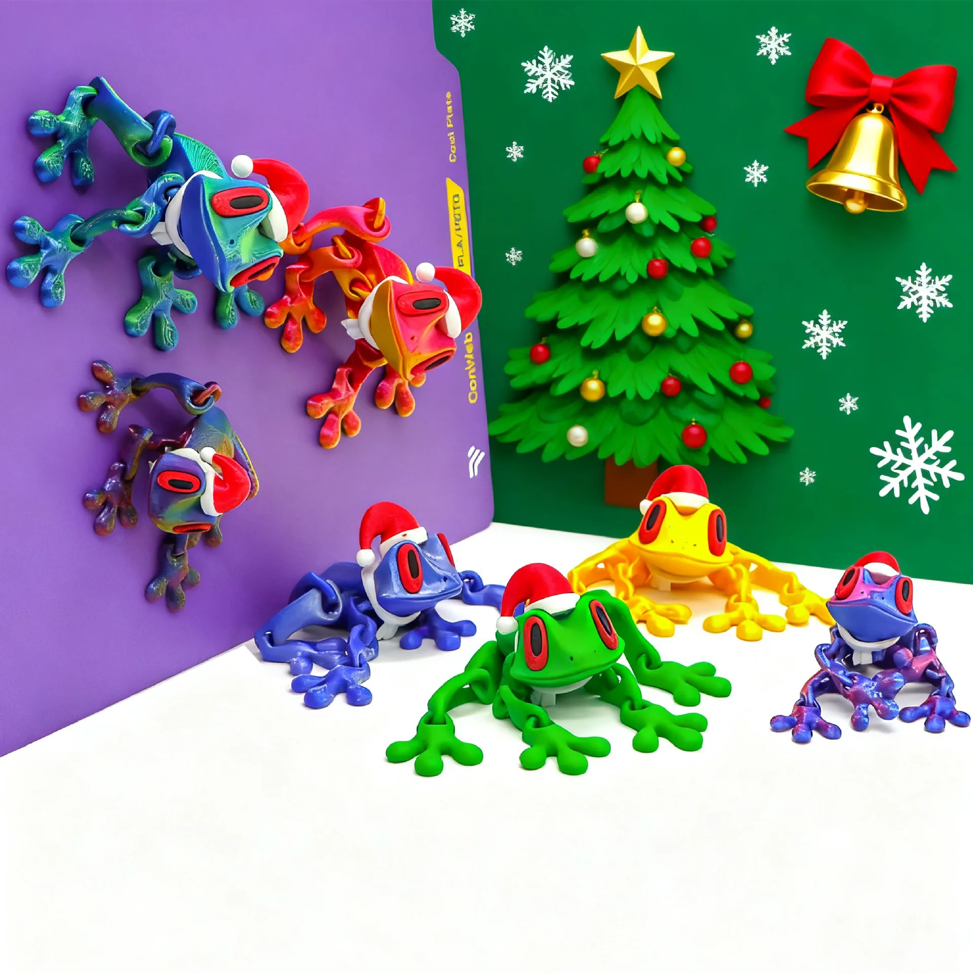 3D-gedruckter Magnet Frosch Realistisches Spielzeug Frosch Dekoration Frosch Kühlschrankmagnete Dekor Frosch Kühlschrankmagnete Stressabbau Spielzeug