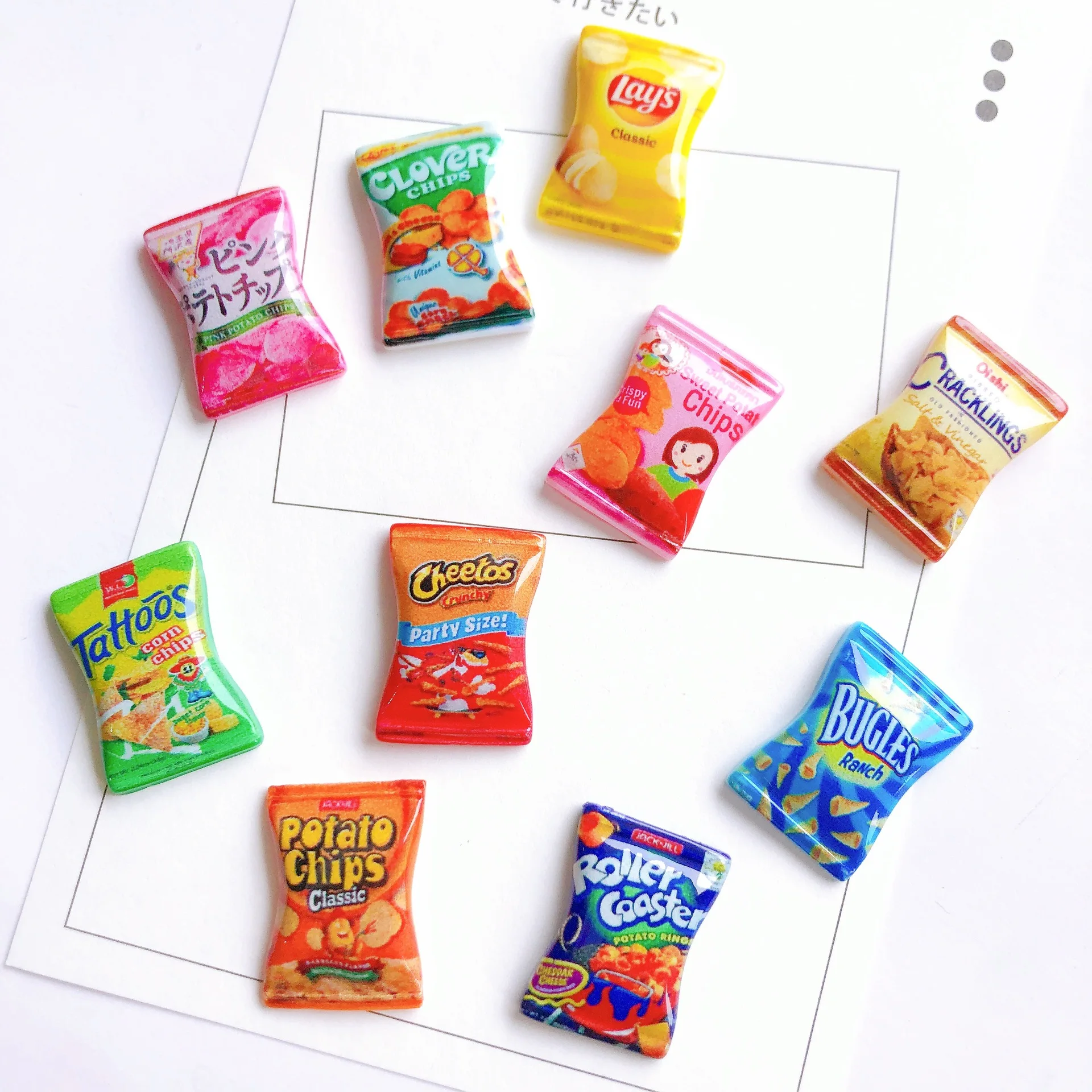 10Pcs Simulation Candy Chocolate Resin Charms Flatback Cabochon Kawaii Doll house Decoration DIY Scrapbooking Crafts Accessories