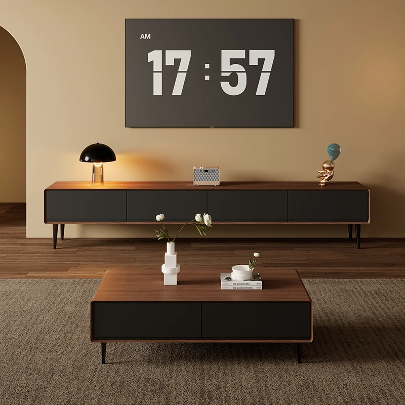 تقف تلفزيون عتيق إسكندنافي ريفي مع أدراج تقف تلفزيون أنيق جمالي عصري إيطالي موبليس دي سالون أثاث تلفزيون غرفة المعيشة