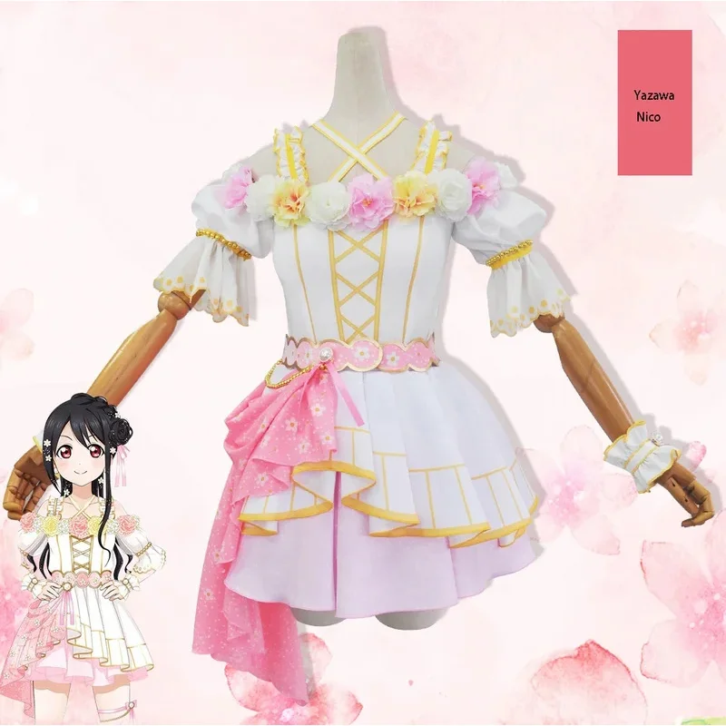 

Anime LoveLive Flower Celebration Cosplay Costume Love Live Tojo Nozomi Nico Honoka Umi Rin Maki Eli Outfit Full Sets;3,k8't,