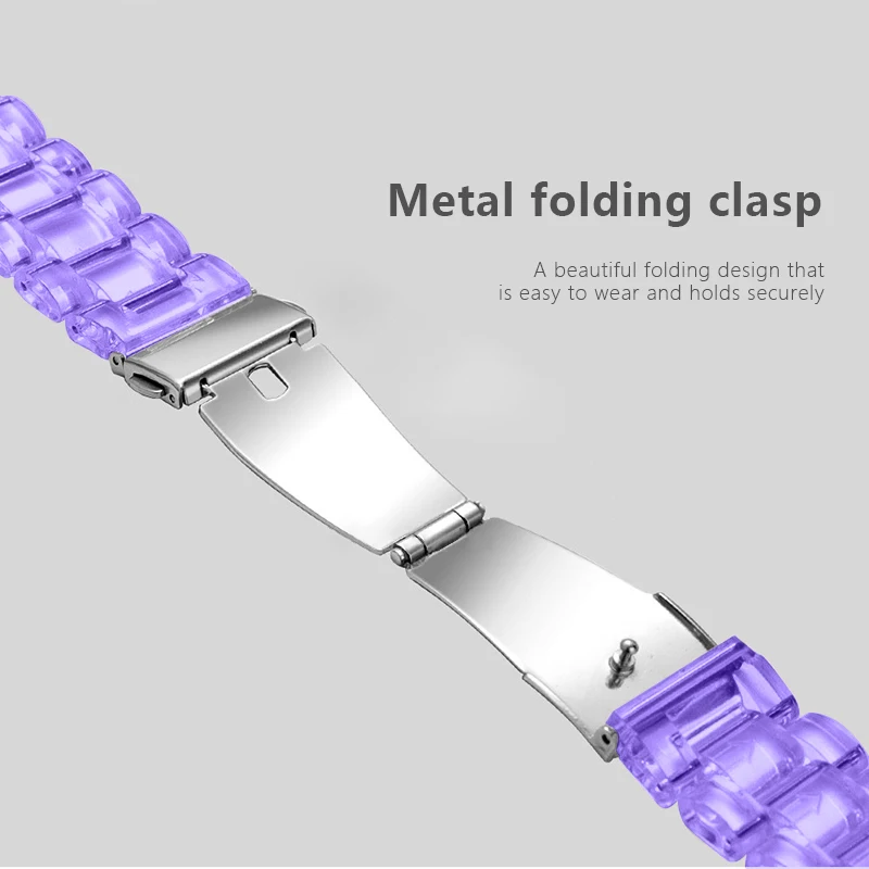 Newest Transparent Resin Strap for Fitbit  Versa 3 4 Lite Sense for Fitbit Versa2 Smartwatch Bracelet Watchband Accessories