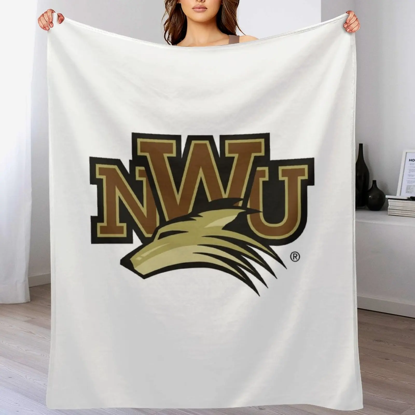 

Nebraska Wesleyan wolves Throw Blanket Luxurious Soft Fuzzy Blanket for Sofa Bed