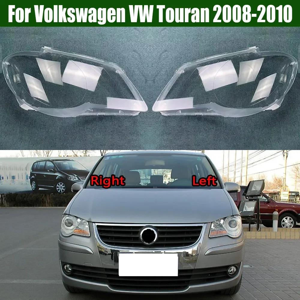 

Headlight Cover For Volkswagen VW Touran 2008 2009 2010 Headlamp Shell Transparent Lampshade Plexiglass Replace Original Lens