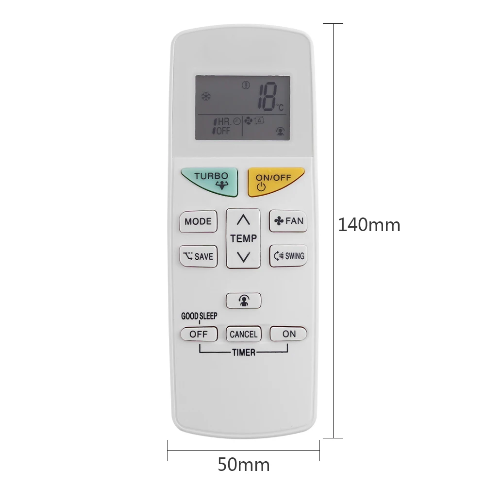 جهاز تحكم عن بعد لمكيف الهواء العالمي ، بديل ، شاشة LCD رقمية ، تبريد ، تدفئة ، دايكن ، ARC470A1
