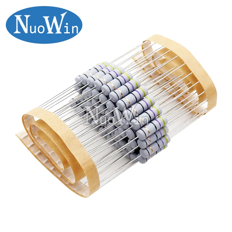5% 권선 저항 퓨즈, 2W, 0.05R, 0.1R, 0.15R, 1R, 2.2R, 4.7R, 5.1R, 10R, 20R, 22R, 47R, 100R, 0.1, 0.22, 0.33, 0.47, 0.5, 2.2 옴, 20 개/로트