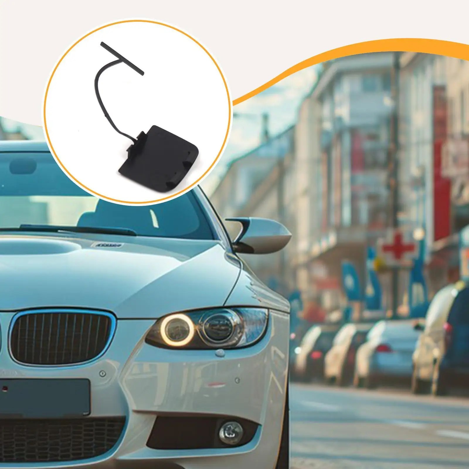 

Передний бампер автомобиля, крышка фаркопа 39876530, автомобильные аксессуары, запасные части, простая установка для Volvo C30 2007-2009 гг.