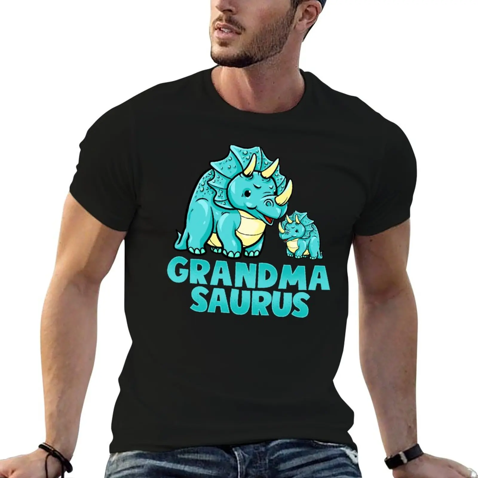 Grandma Saurus Cute Grandmasaurus Dinosaur T-Shirt funny costumes hippie clothes outfits for men