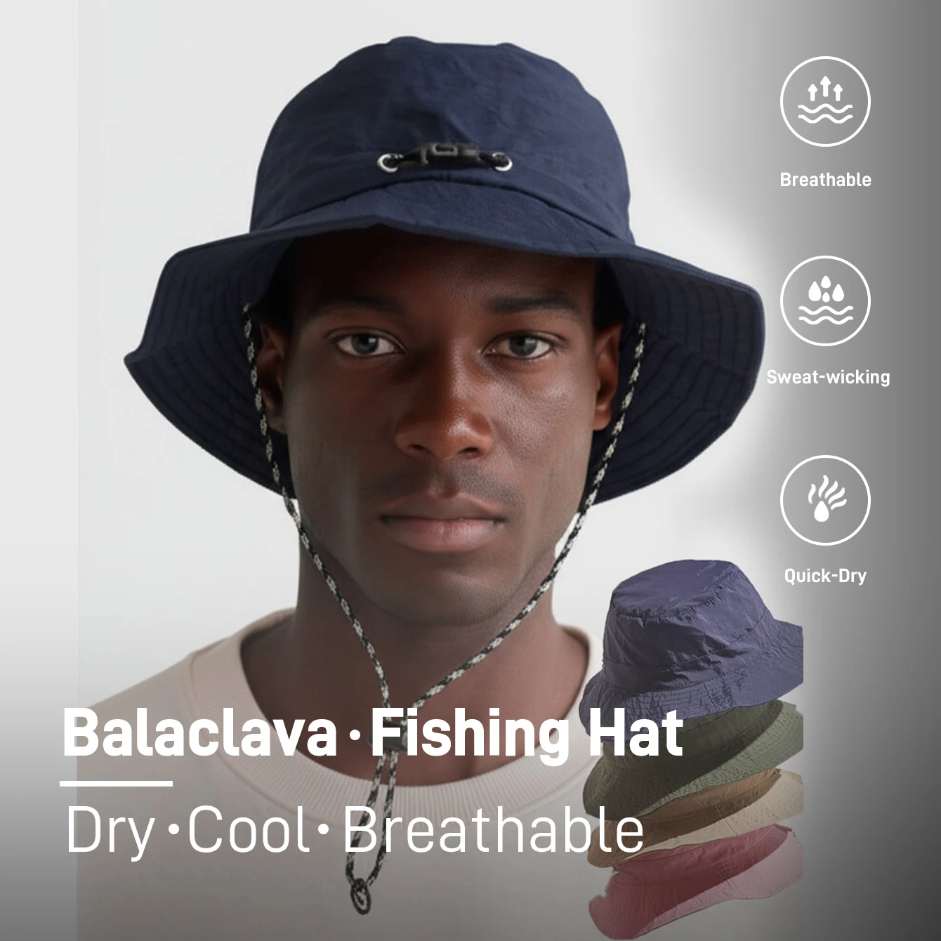UV Waterproof Fishing Cap Packable Fisherman Hat Bucket Portable Beach Sun Quick Dry Hiking Outdoor
