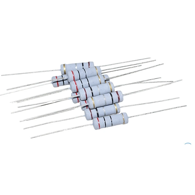 10pcs 3W Resistenza Pellicola di Carbonio 5% 0.1R - 1.5M 1R 0.33R 6.8R 10R 33R 47R 68R 200R 1K 4.7K 10K 100K 200K 1M 10 22 33 47 4K7 ohm