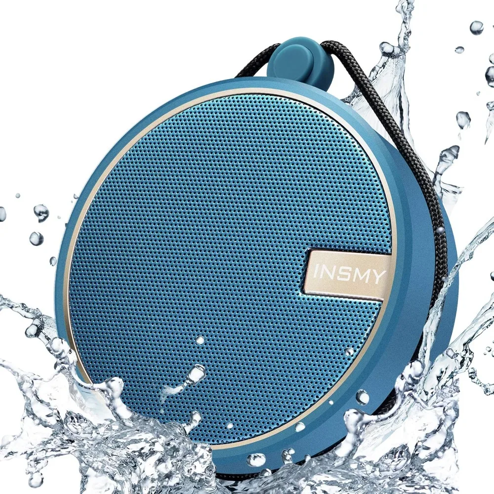 

IPX7 Waterproof Shower Bluetooth Speaker Portable Wireless Loud Clear Sound with Suction Cup for Outdoor Kayak Canoe Beach