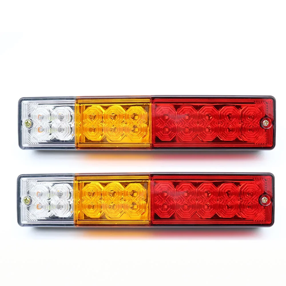 Waterproof 12V 20leds ATV Trailer Truck LED Tail Light Lamp Rear Tail Light Brake Reverse Light Turn Indiactor Lamp Boat ATV