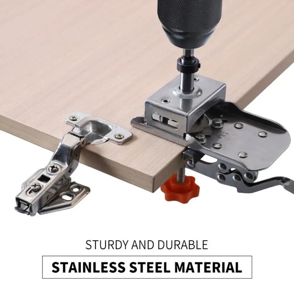 

Positioning Door Hinge Template Hinge Installation Adjustable Hole Guide Jig Professional Removable Hinge Slotting Locator DIY