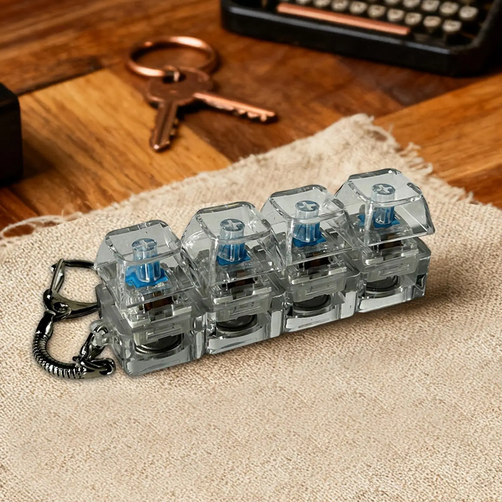 Heißer Tastatur-Klicker: Tragbares, realistisches Clicker-Fidget-Spielzeug für Erwachsene, Jungen, Mädchen, Familie, Reisen und Rucksäcke