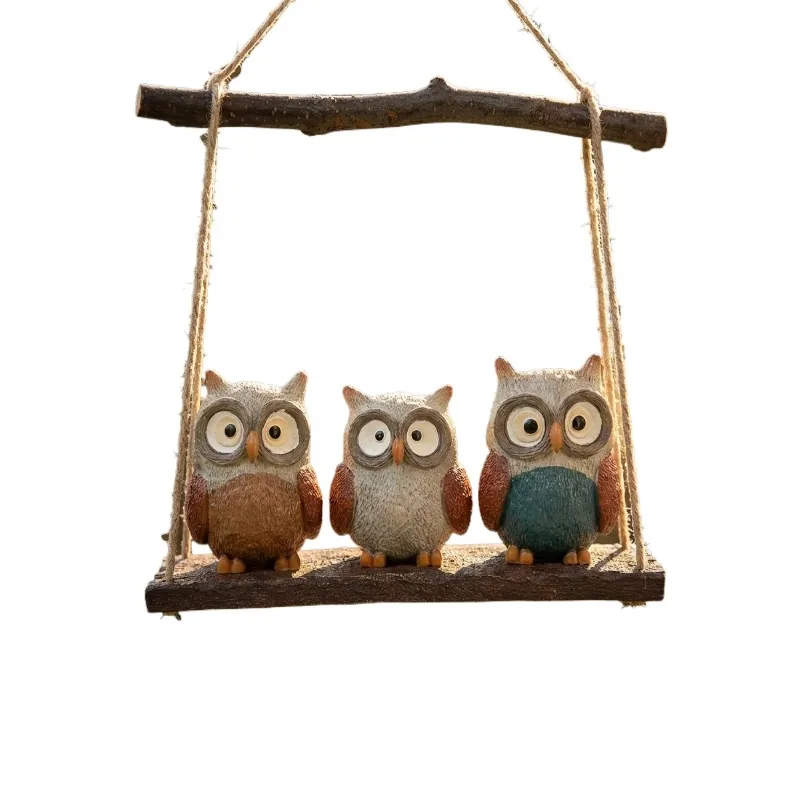Modern Owl Statue, Niche Luxury Desktop Ornament, Minimalist Home Decor for Entryway Sideboard, Housewarming Gift