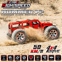 Rc Car 1/10 4WD 2.4G Remote Control Car 550 Carbon Brush Strong Motor Drift Off-Road Desert Racing Car Remote Truck Toys