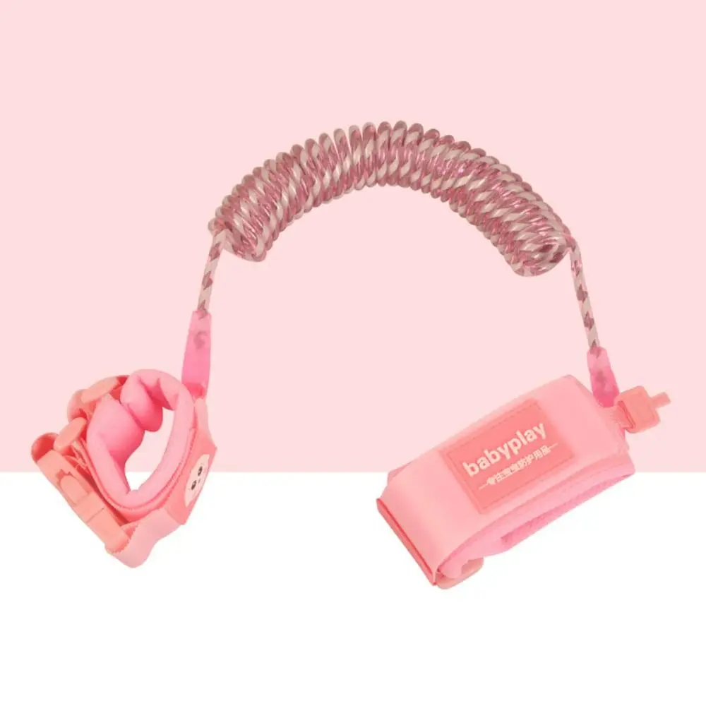 Cuerda de tracción elástica para bebé, pulsera de prevención de pérdidas, banda de enlace de muñeca antipérdida, bloqueo de llave, reflejo