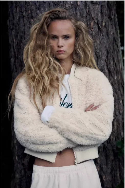 

Осень 2023, новая женская верхняя одежда Long Sve round Ne ort Pilot Jaet, модная повседневная одежда свободного кроя, универсальная