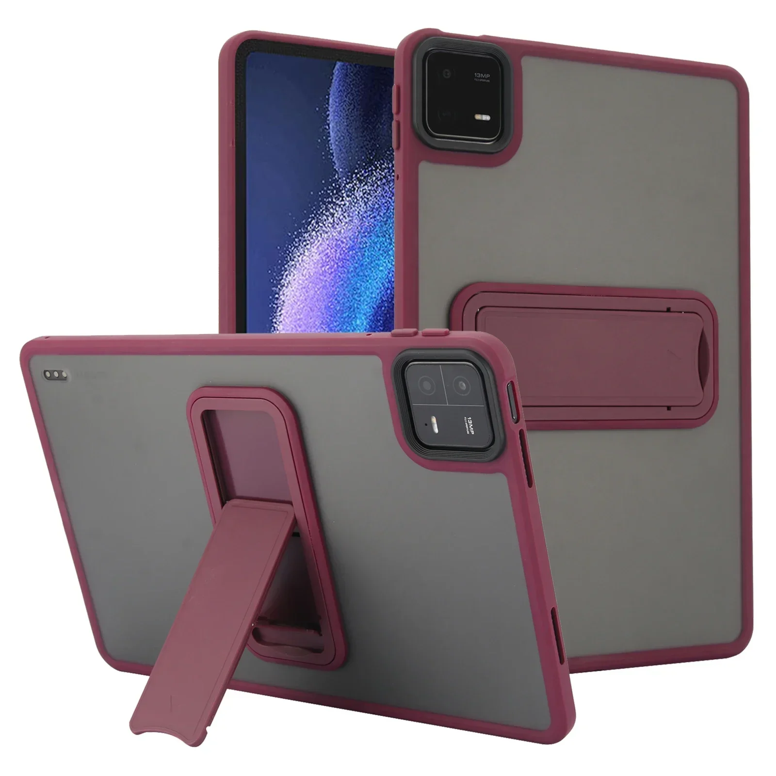 For Xiaomi Pad 6 Case for Xiaomi Mi Pad 6 Pro 11 Inch 2023 Stand Cases PC + TPU Cover for Xiaomi Pad 6/6 Pro Translucent Funda