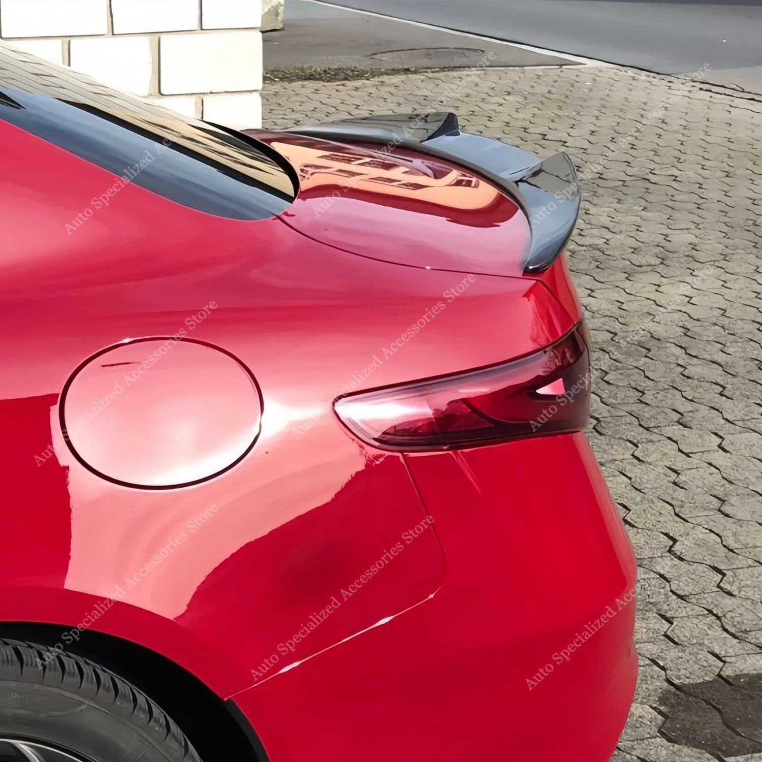 V Style Rear Spoiler Wing Caps For Alfa Romeo Giulia 952 2.0T 2.2d 2.9T 2016-2024 Rear Trunk Spoiler Caps Bodykits Tuning