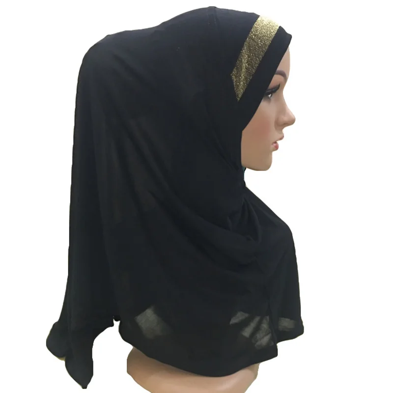 

Muslim Women One Piece Amira Hijab Instant Scarf Islamic Full Cover Headwear Arab Prayer Shawl Wrap Khimar Headscarf