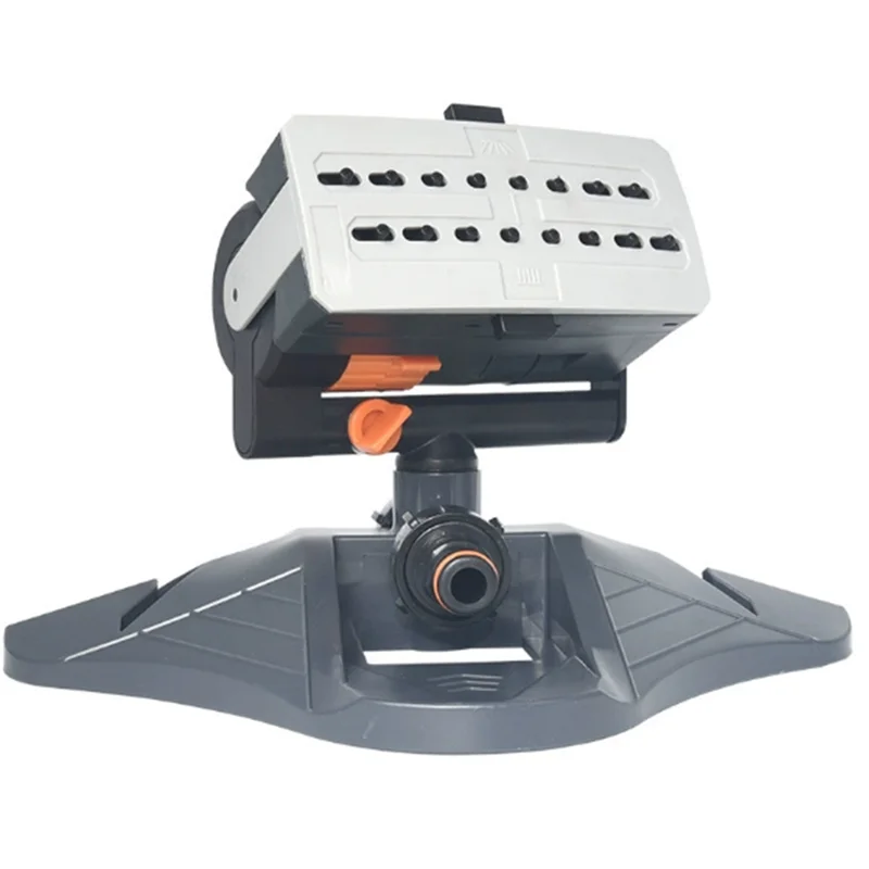 

ABZV-Adjustable Oscillating Sprinkler 16 Holes Large Coverage Lawn Watering Grass Sprinkler For Outdoor Gardens