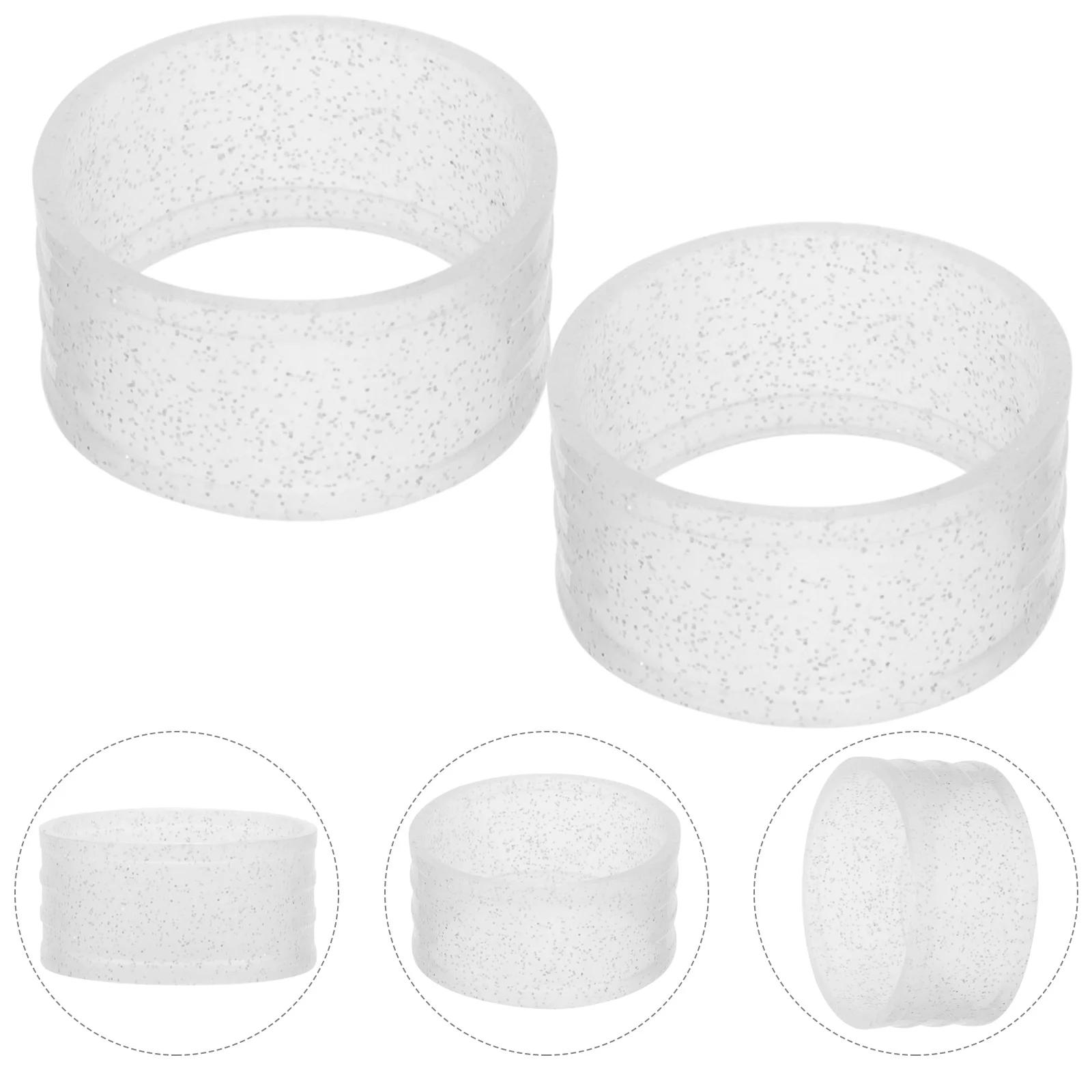 6 Pcs Supplies Tennis Racket Sealing Ring Silica Gel Convenient Overgrip Protector