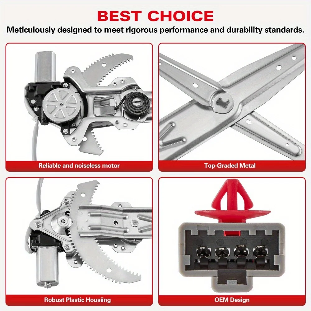مناسب لسيارة Honda 1996-2000 منظم النافذة الأمامية اليمنى سيفيك مع محرك 741-736