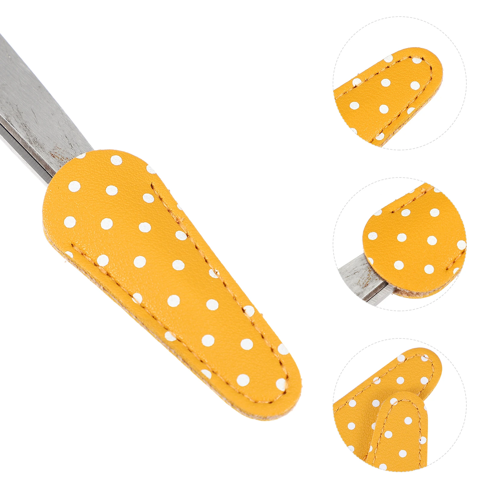 2 قطعة غطاء مقص نقطة مطبوعة الرجعية واقية كم لتصفيف الشعر المقصات مقص غطاء حماية تخزين خفيف الوزن