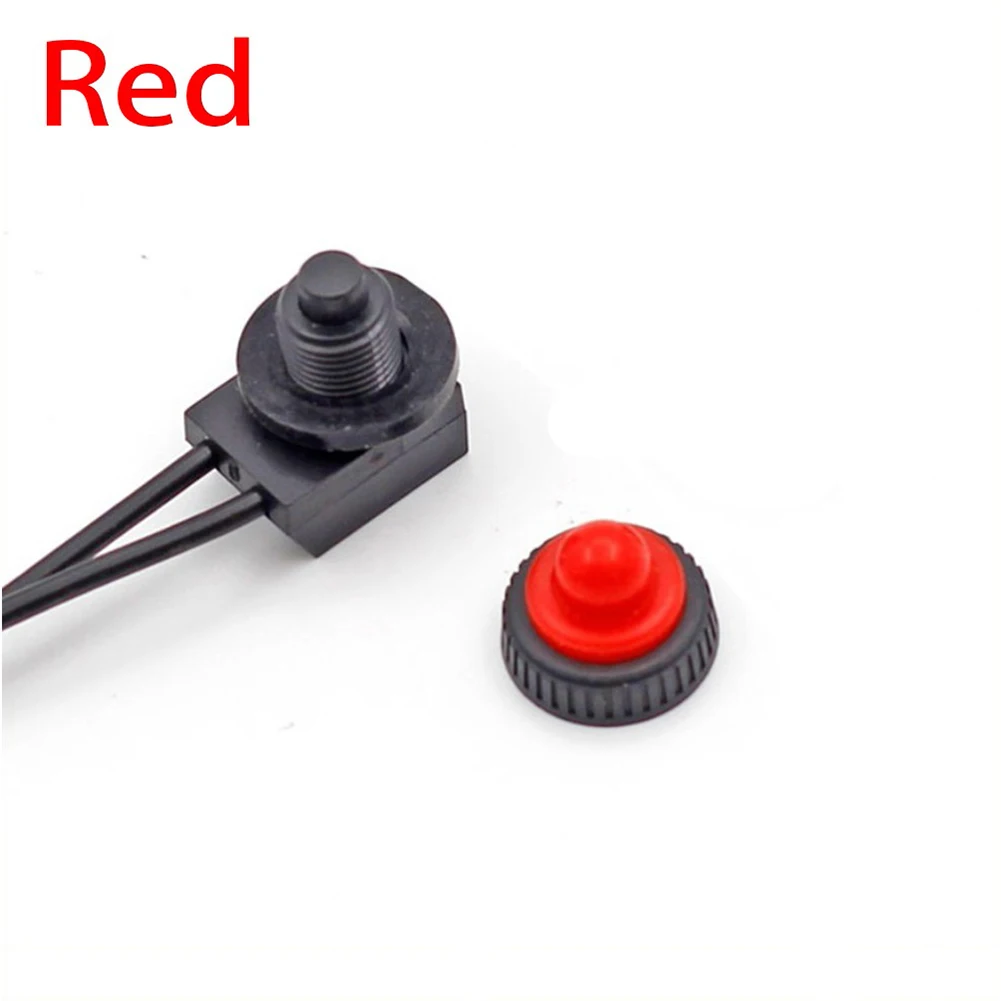 Push Button Switch On-Off Switch KP107 Plastic Shell Self-locking Sturdy Waterproof 250V Bakelite Base Electric Equipment Parts