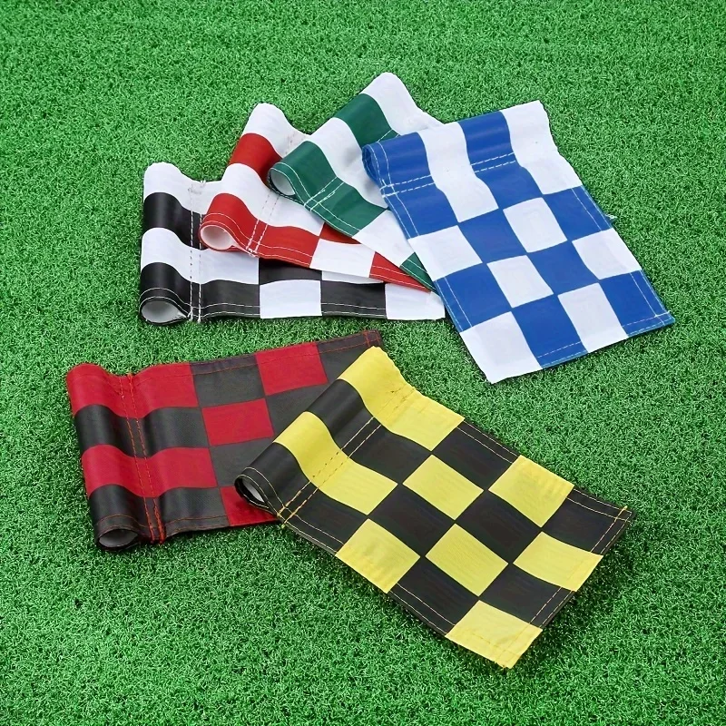 

18 x 12cm Golf Backyard Training Aids Hole Pole Cup Flags Putting Green Marker for Outdoor Indoor Backyard Golf Courses Practice