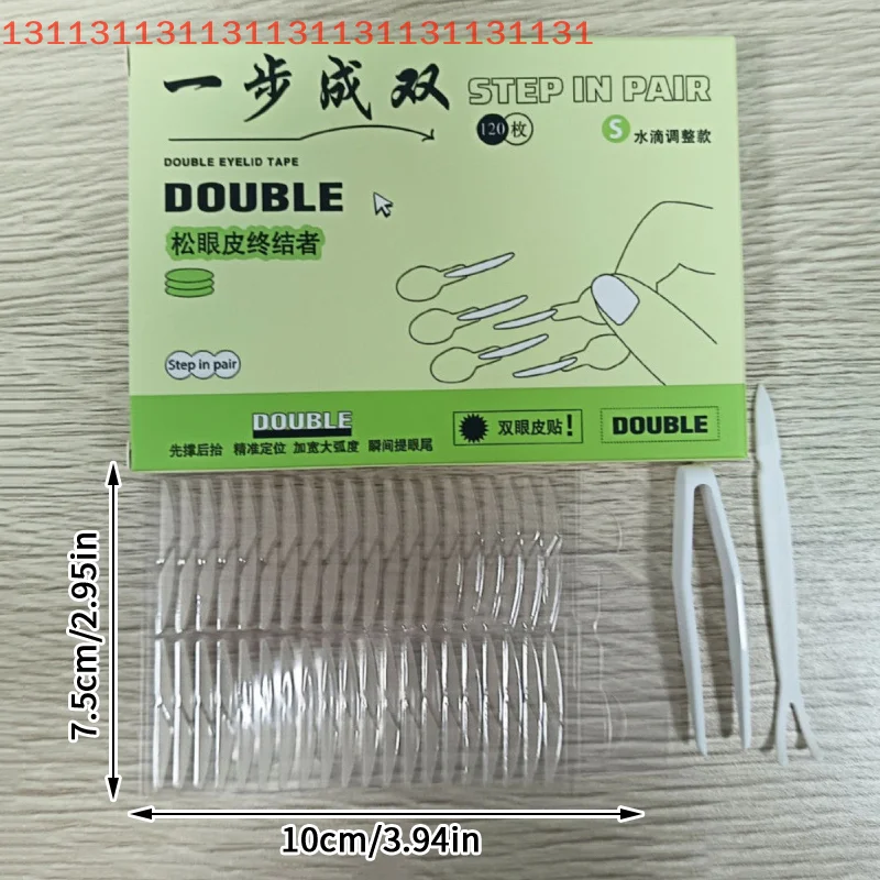 120개입 자연스러운 눈꺼풀 리프팅 테이프, 오래 지속되는 큰 눈 효과, 손잡이 포함 쌍꺼풀 스티커