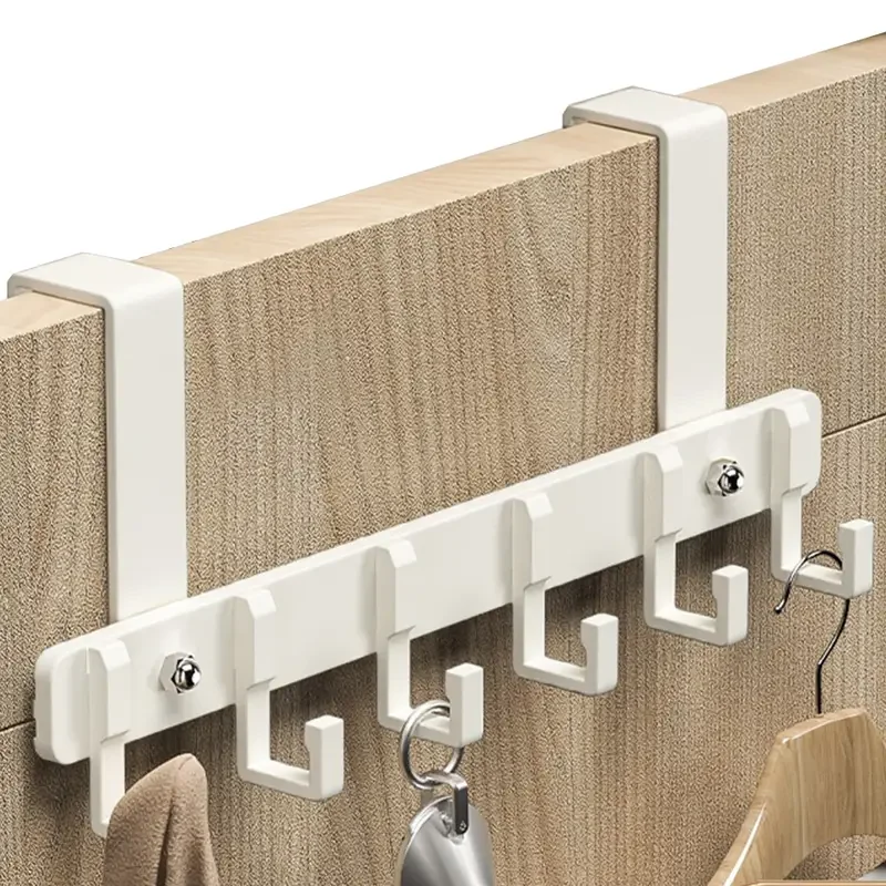Aufbewahrungshaken über der Tür, 6 Haken, Kleidung, Mantel, Hut, Handtuchhalter, Heim-Organizer, Rack, Badezimmer, Küche, Zubehör, Halter